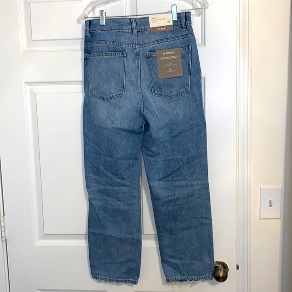 DL1961 Jerry High Rise Vintage Straight Blue Jeans - Picture 3 of 5